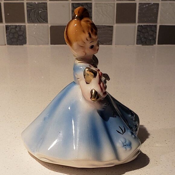 Josef Originals Vintage Ceramic 1960s April Diamond Birthstone Figurine - Picture 4 of 6